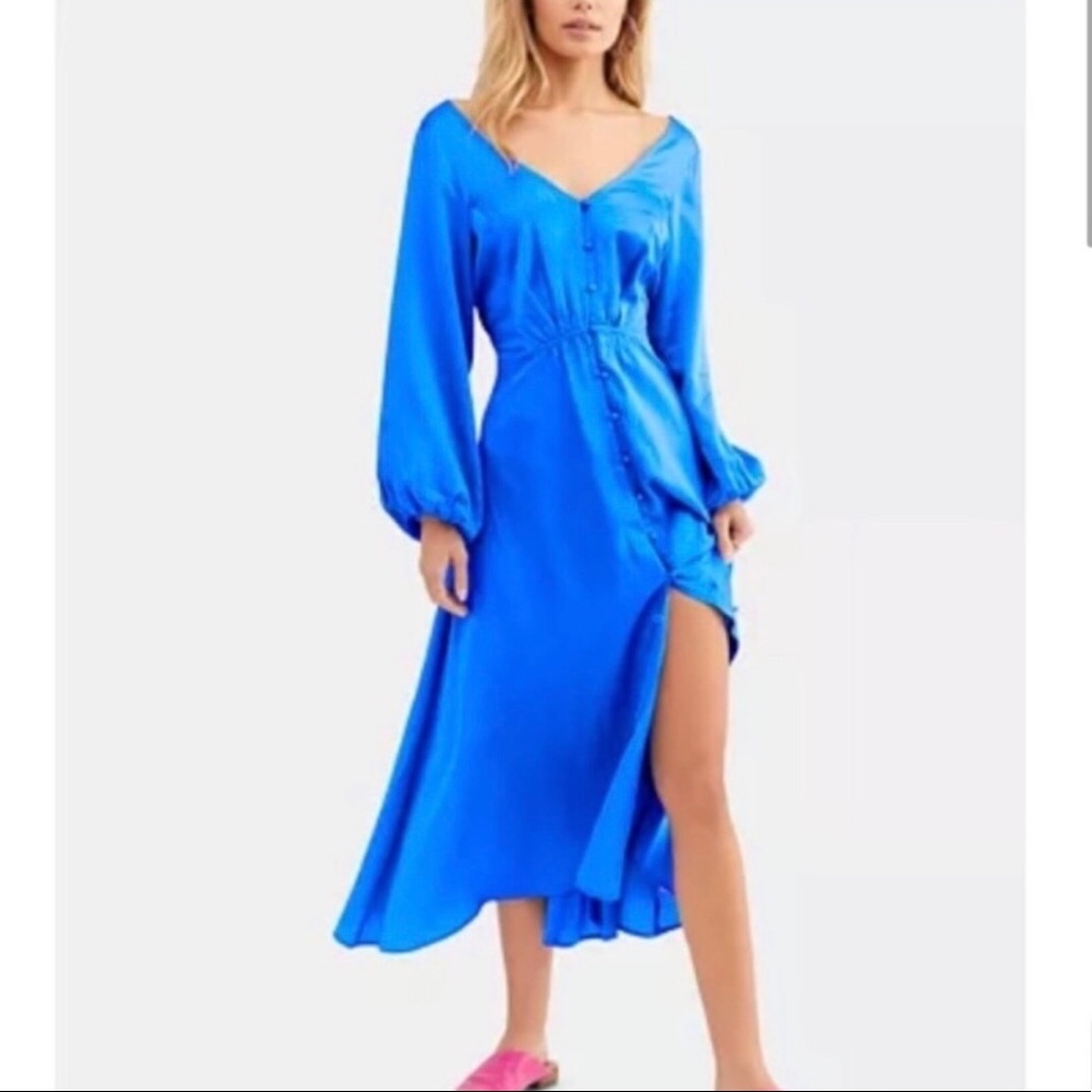 Free People Later Days Midi Dress